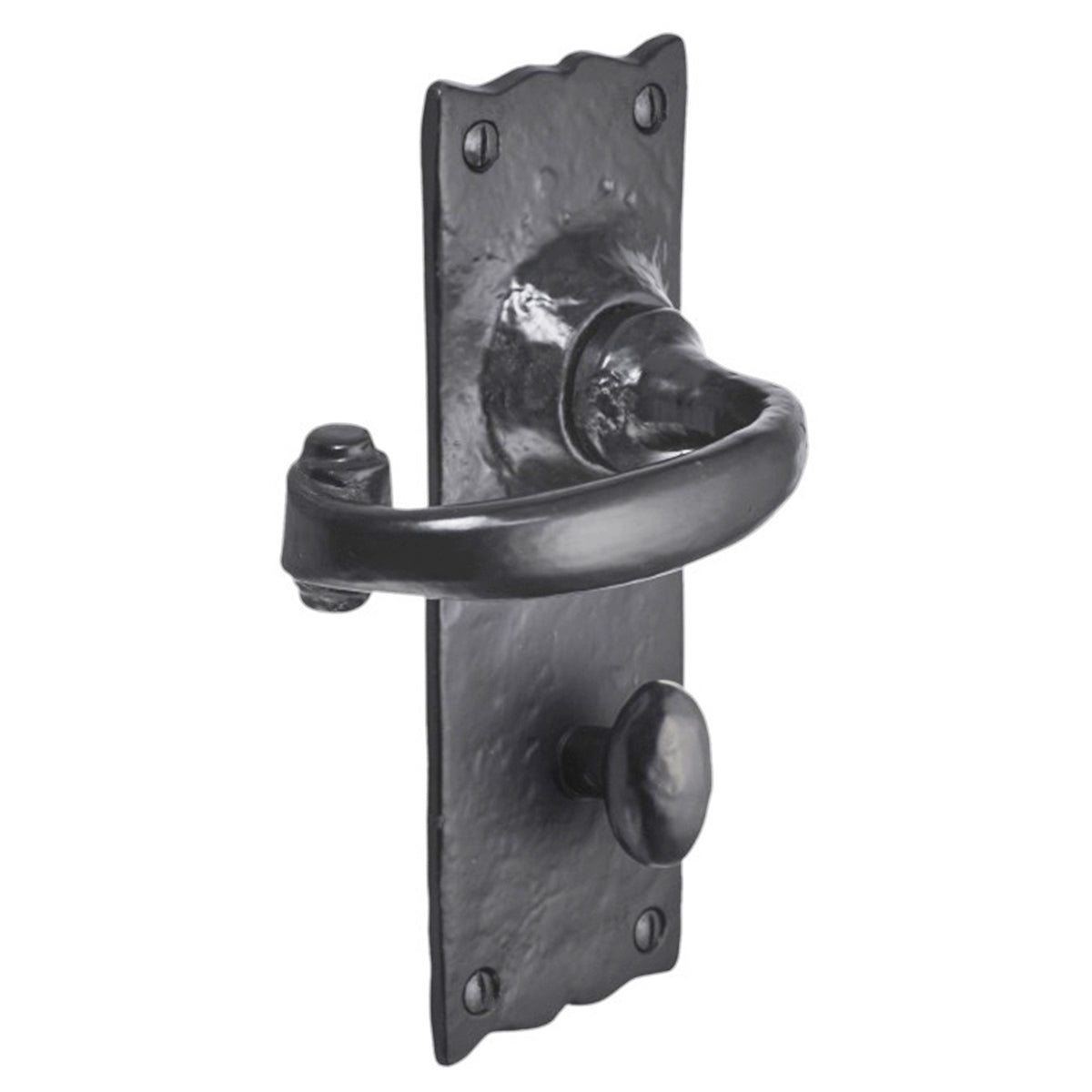 BURFORD LEVER BATHROOM HANDLES 158x55x100 BLK by Spira Brass