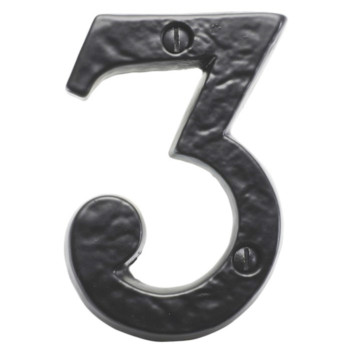 DOOR NUMERALS #3 76 BLK by Spira Brass
