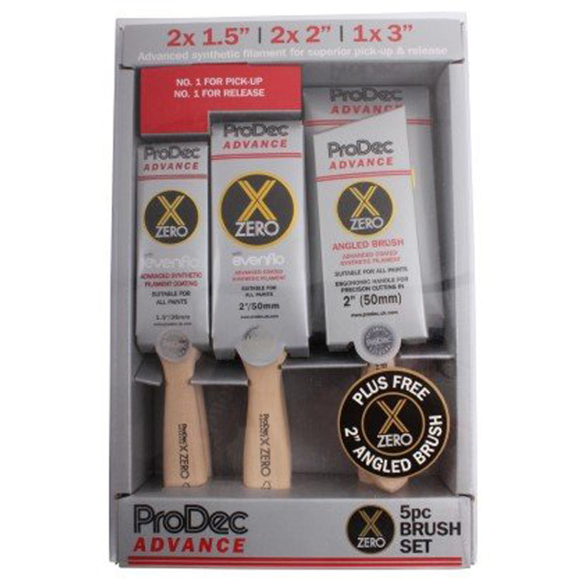 X-ZERO SYNTHETIC 6PC BRUSH SET