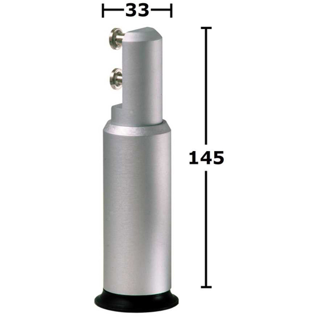 TOILET CUBICLE LEG SINGLE ROUND