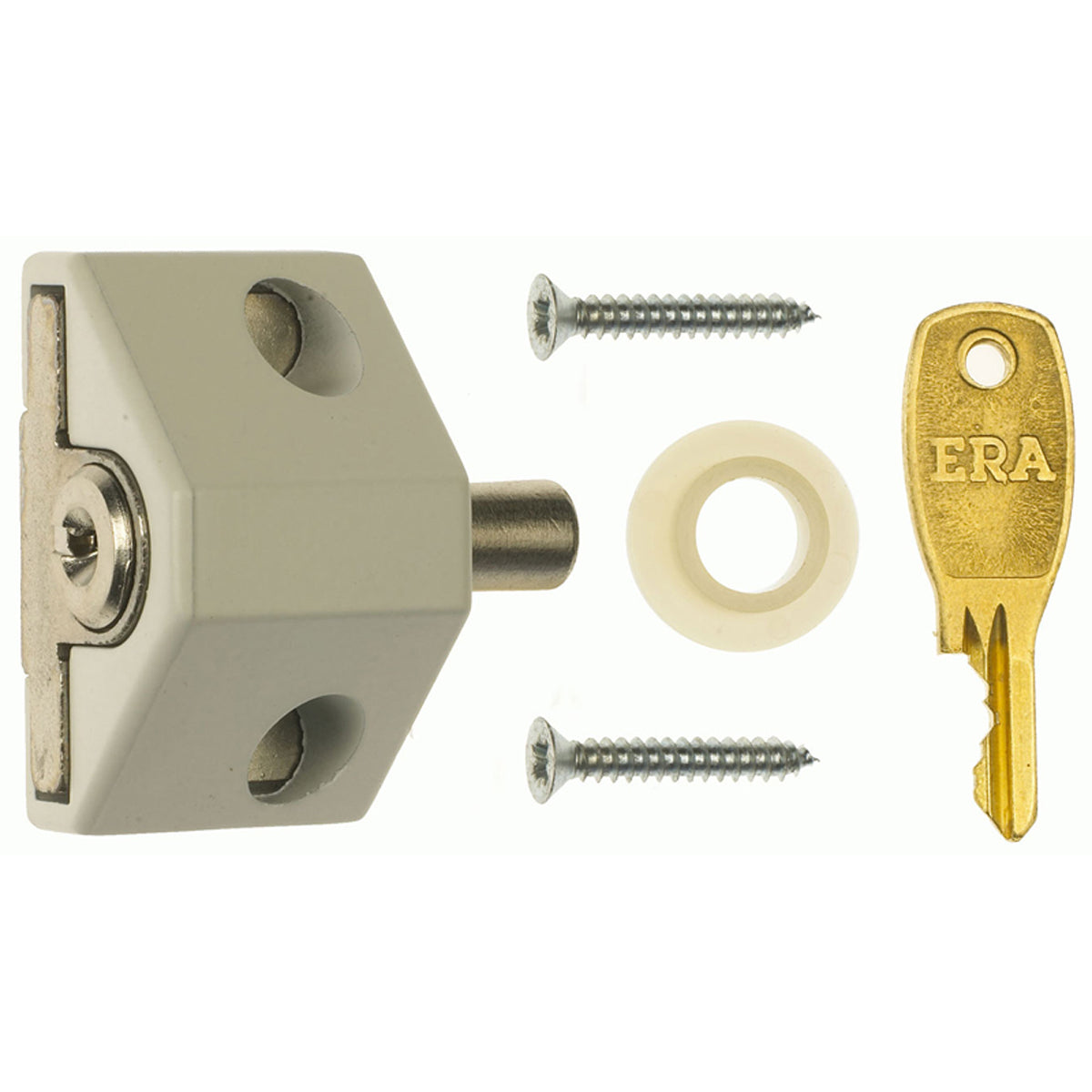 ERA PATIO DOOR LOCK WHI