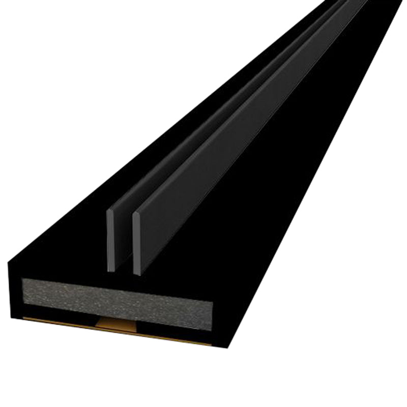 INTUMESCENT/SMOKE DBLFLIP 15x4x2100 BLK