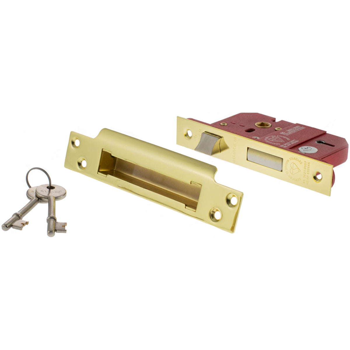 ATLANTIC BS 5LEVER KEY SASHLOCK 76 PBR