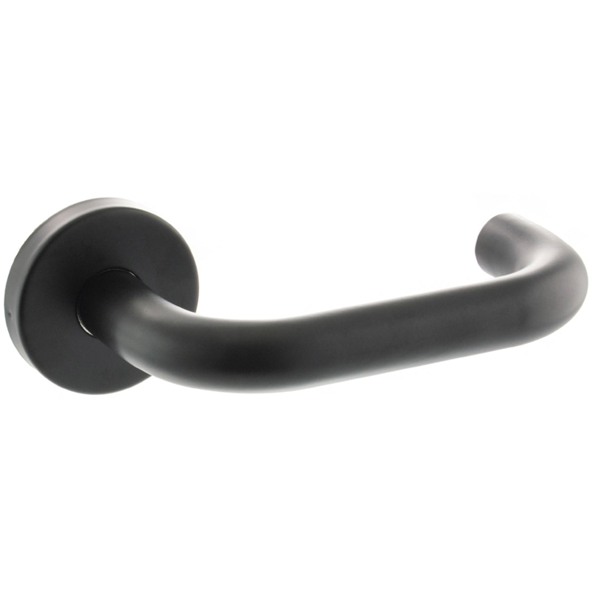 ATLANTIC RETURN TO DOOR LEVER HANDLE+ROUND ROSE D51x132x74 MBK