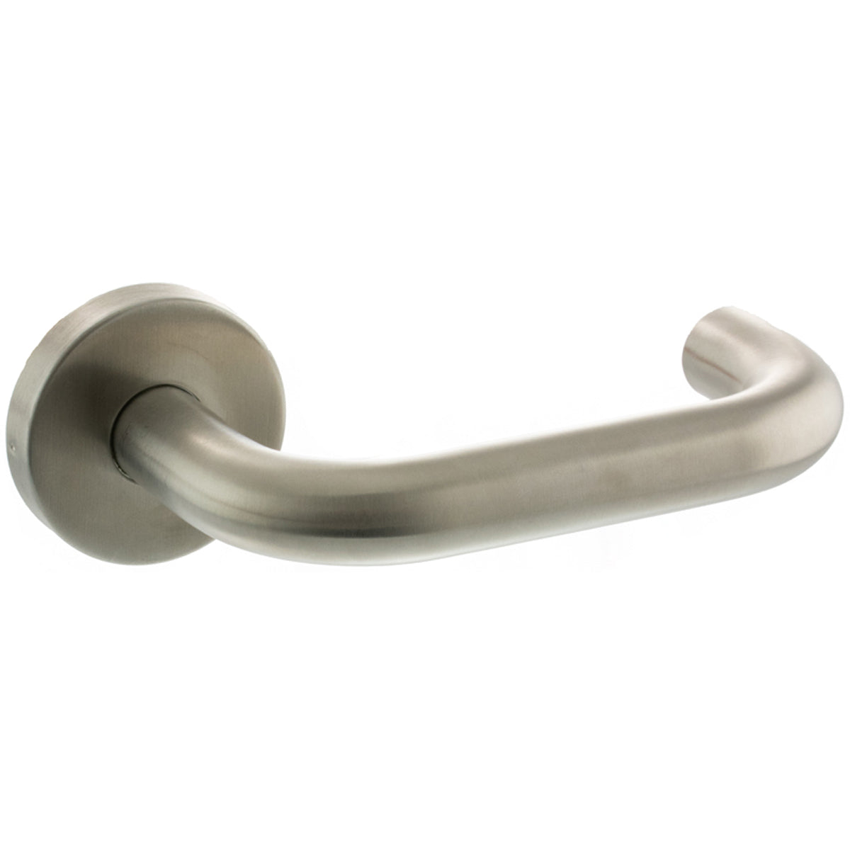 ATLANTIC RETURN TO DOOR LEVER HANDLE+ROUND ROSE D51x132x74 SSS