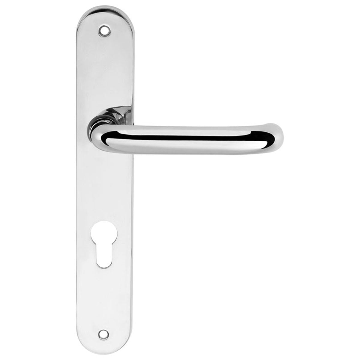 CLEANTOUCH ANTI-BAC RTD SAFETY LEVER HANDLE ROUND EURO 243x125x58 PCP