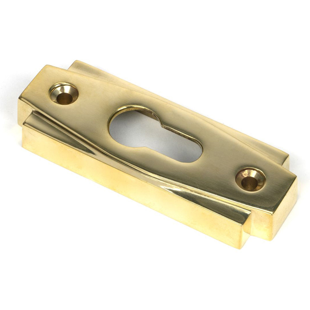 ART DECO ESCUTCHEON EURO 72x36x14 PBR - 51197 by MARCHES (ANVIL) ARCHITECTURAL HARDWARE