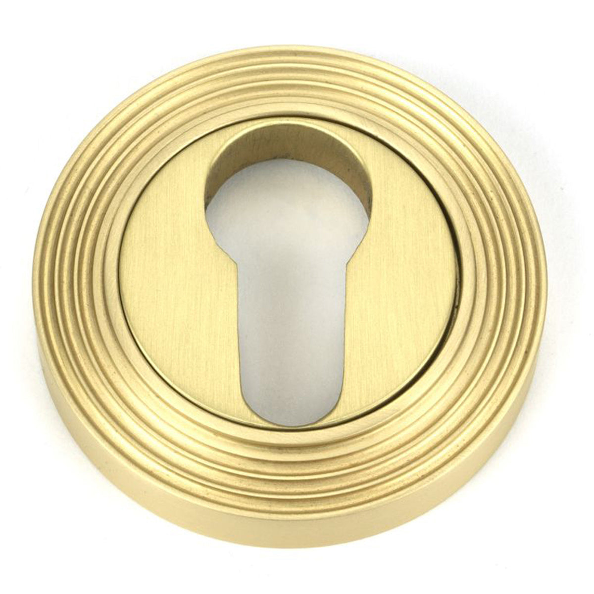 ESCUTCHEON ROUND EURO CNC BEEHIVE 53x8 SBR - 50878 by MARCHES (ANVIL) ARCHITECTURAL HARDWARE