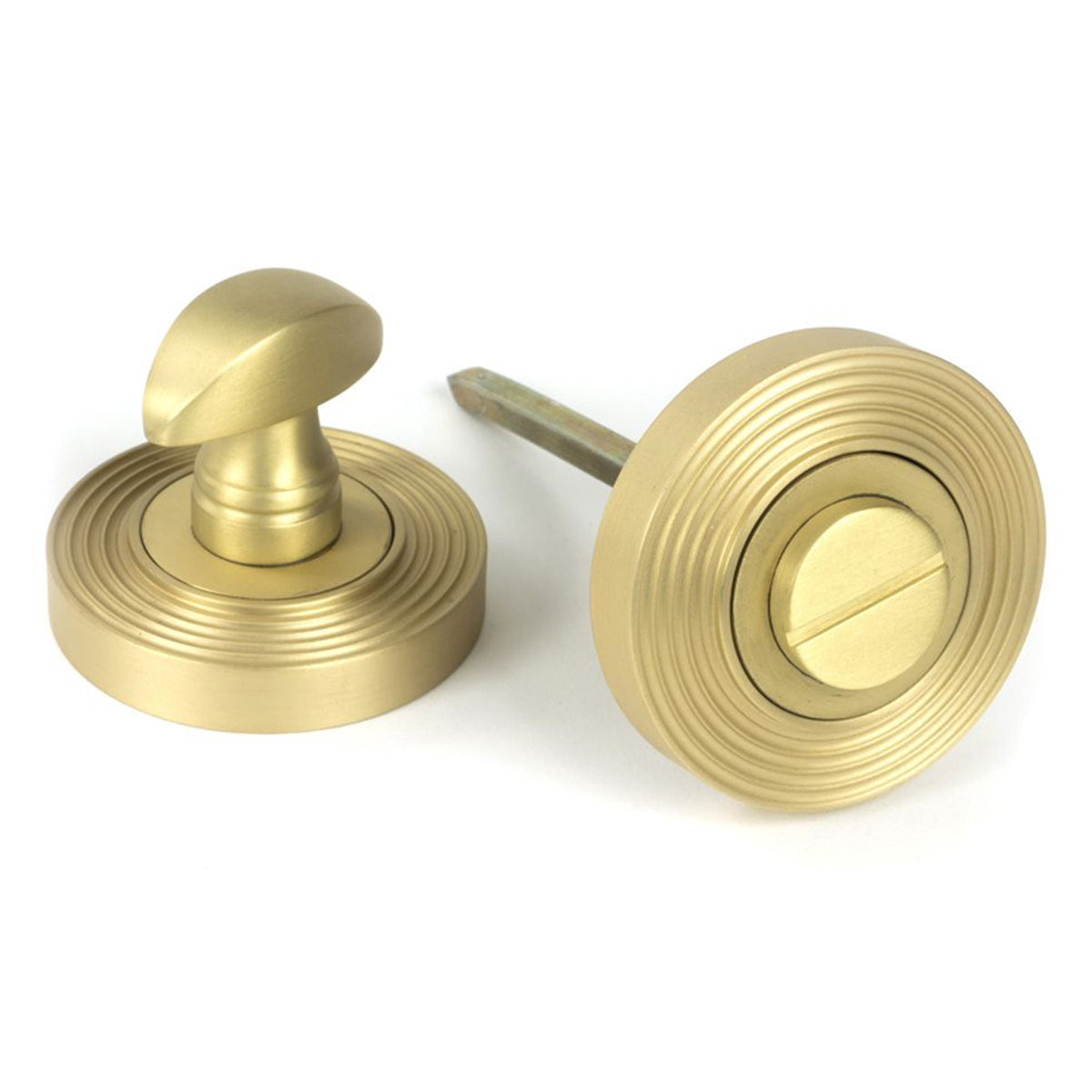 THUMBTURN SET ROUND CNC BEEHIVE 53x45 SBR