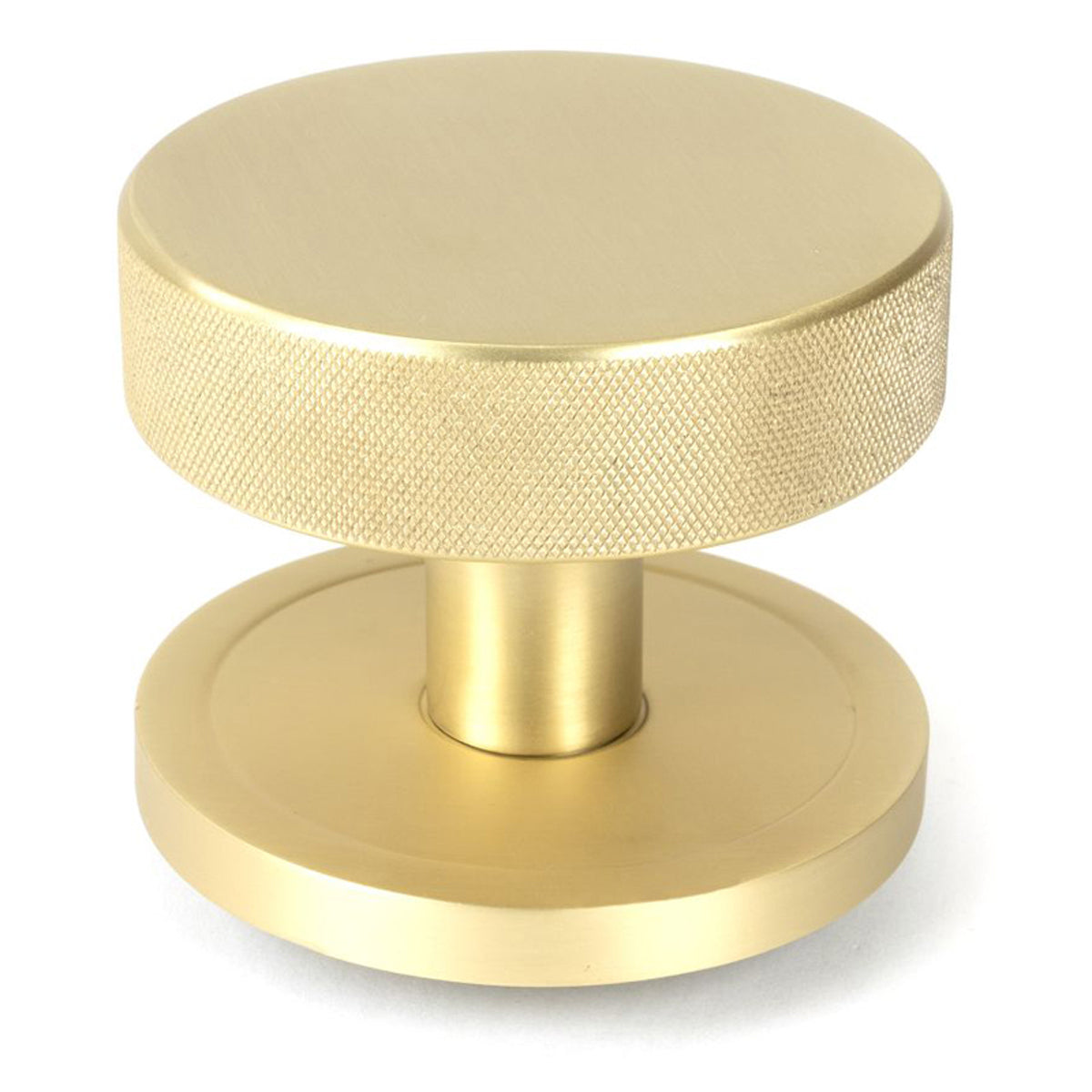BROMPTON CENTRE DOOR KNOB PLAIN 90x70 SBR