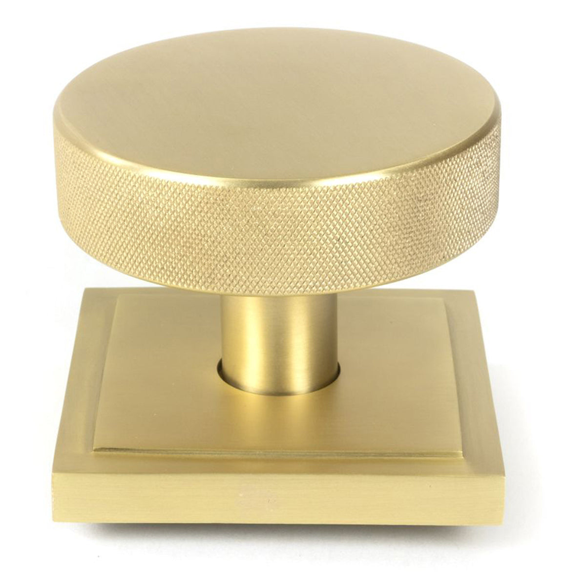 BROMPTON CENTRE DOOR KNOB SQUARE 90x70 SBR