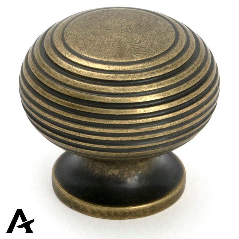 BEEHIVE CABINET KNOB 40x33 BNS - 50957 by MARCHES (ANVIL) ARCHITECTURAL HARDWARE