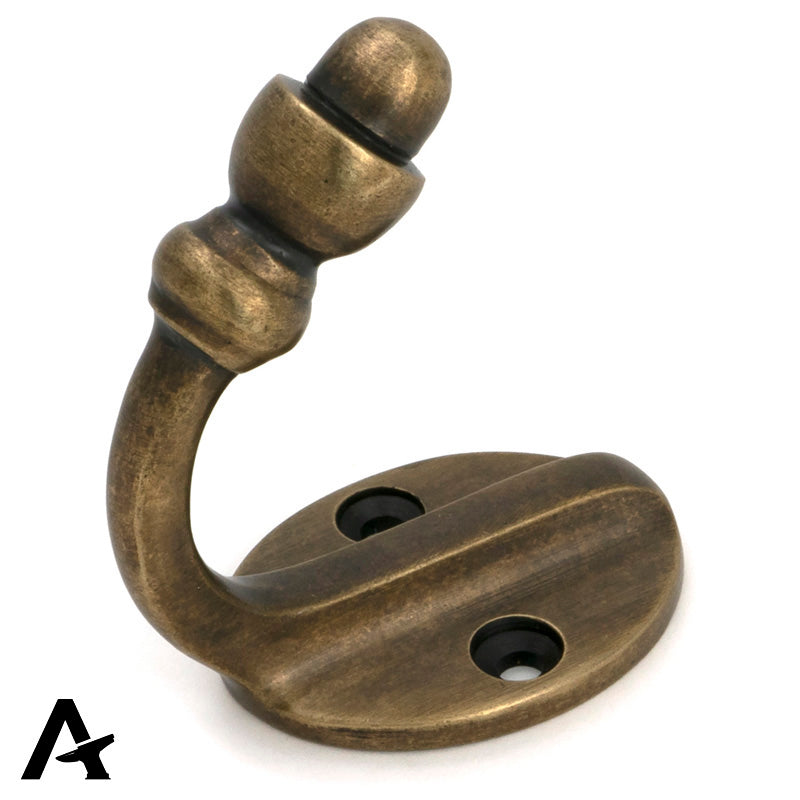 COAT HOOK 58x38x70 BNS - 51301 by MARCHES (ANVIL) ARCHITECTURAL HARDWARE