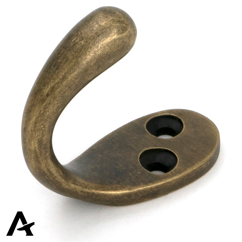 CELTIC ROBE HOOK SINGLE 45x19x44 BNS - 51307 by MARCHES (ANVIL) ARCHITECTURAL HARDWARE