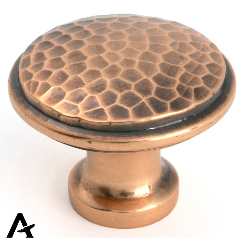 HAMMERED CABINET KNOB 40x31x20 PBZ - 51297 by MARCHES (ANVIL) ARCHITECTURAL HARDWARE
