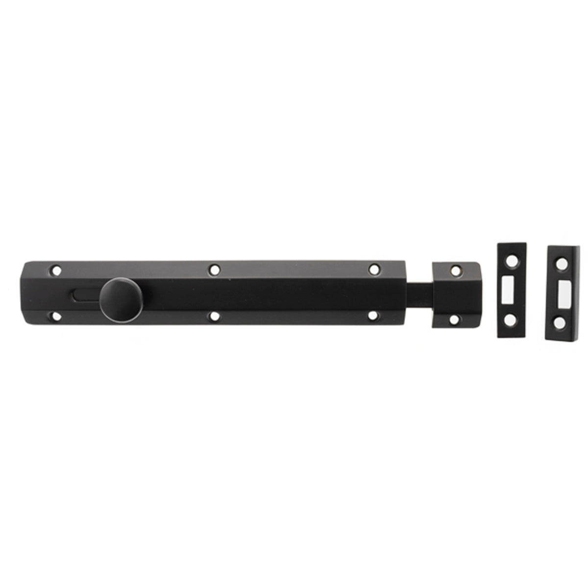 ATLANTIC SOLID SURFACE DOOR BOLT 203 BRS/MBK