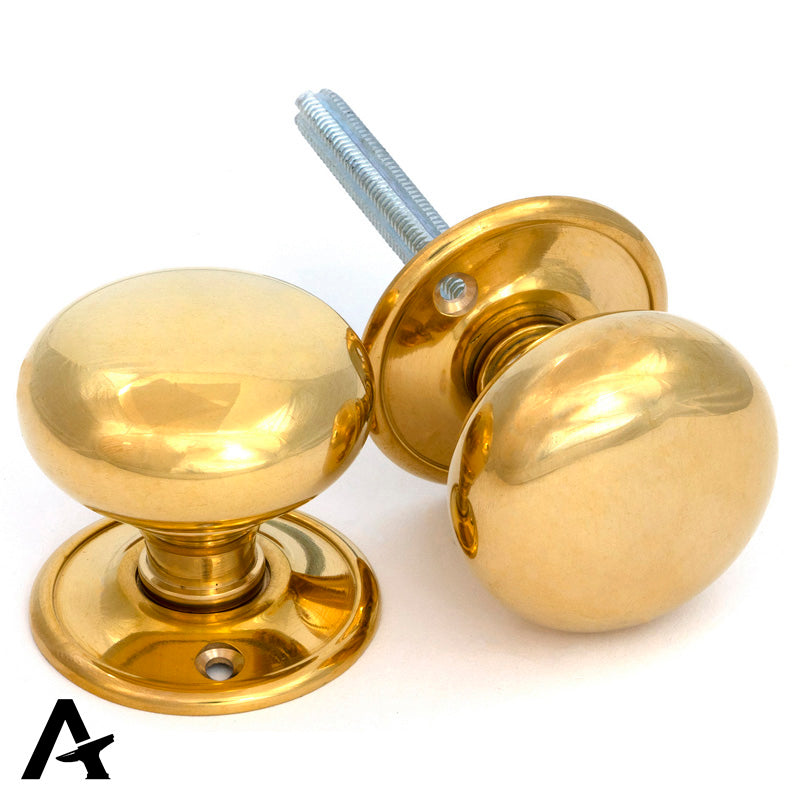 MUSHROOM MORTICE/RIM KNOB 49x44x51 PBR - 83564 by MARCHES (ANVIL) ARCHITECTURAL HARDWARE