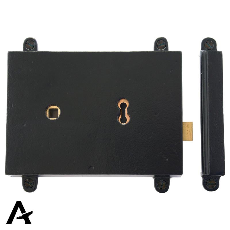RIM LOCK+COVER 154x116x30 BLK - 33299 by MARCHES (ANVIL) ARCHITECTURAL HARDWARE