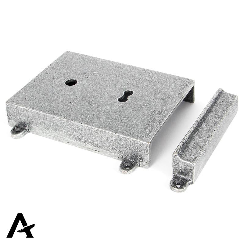 RIM LOCK+COVER 154x116x30 PEW