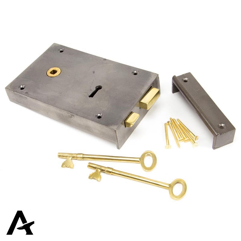 RIM LOCK LARGE LH 180x112x26 IRON