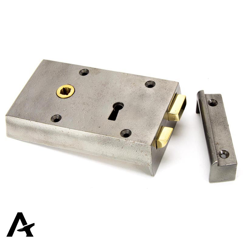 RIM LOCK SMALL LH 140x86x25 IRON