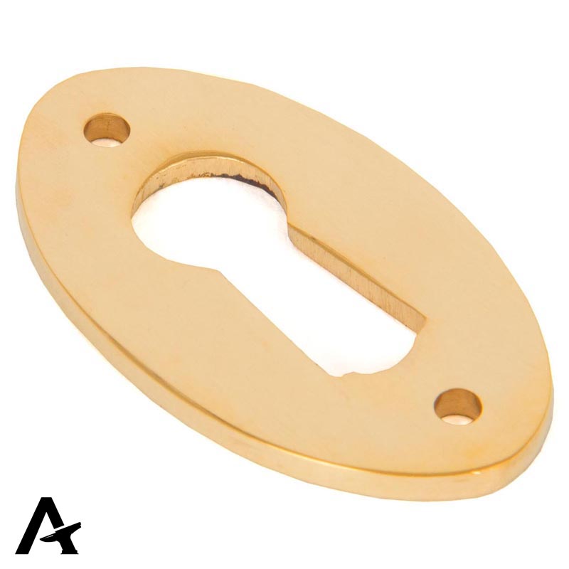 ESCUTCHEON OVAL 51x31x2.5 PBR - 83812 by MARCHES (ANVIL) ARCHITECTURAL HARDWARE
