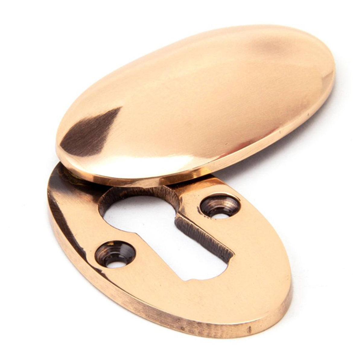 ESCUTCHEON OVAL+COVER 51x31x9 PBZ