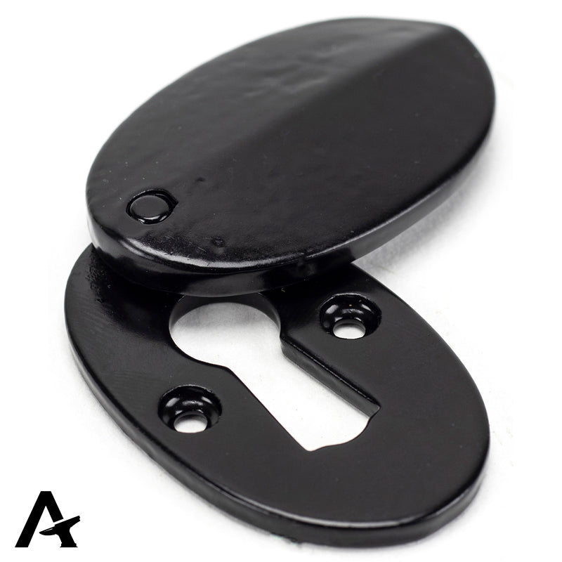 ESCUTCHEON+COVER OVAL 51x31 BLK