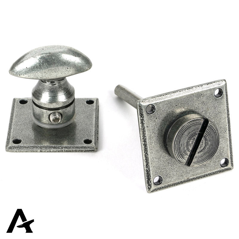 THUMBTURN SET DIAMOND 40x40x35 PEW