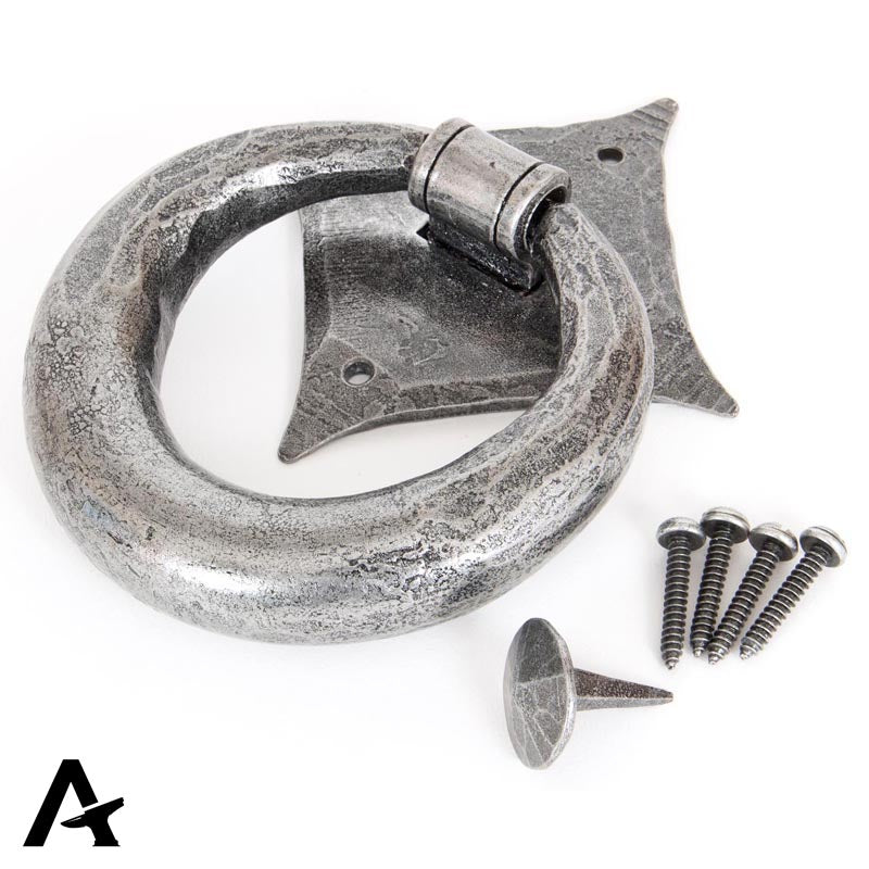 RING DOOR KNOCKER 114x32x110 PEW - 33658 by MARCHES (ANVIL) ARCHITECTURAL HARDWARE