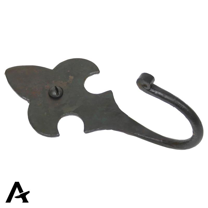 COAT HOOK FLEUR-DE-LYS 114x50x52 BWX - 33121 by MARCHES (ANVIL) ARCHITECTURAL HARDWARE