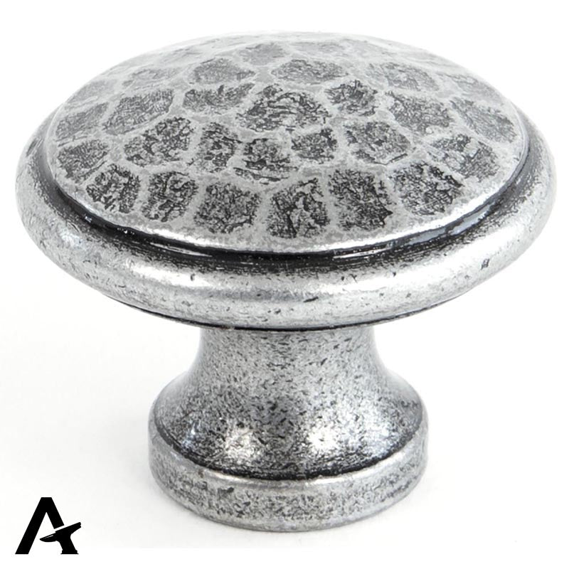 HAMMERED CABINET KNOB 30x25x15 PEW - 33626 by MARCHES (ANVIL) ARCHITECTURAL HARDWARE