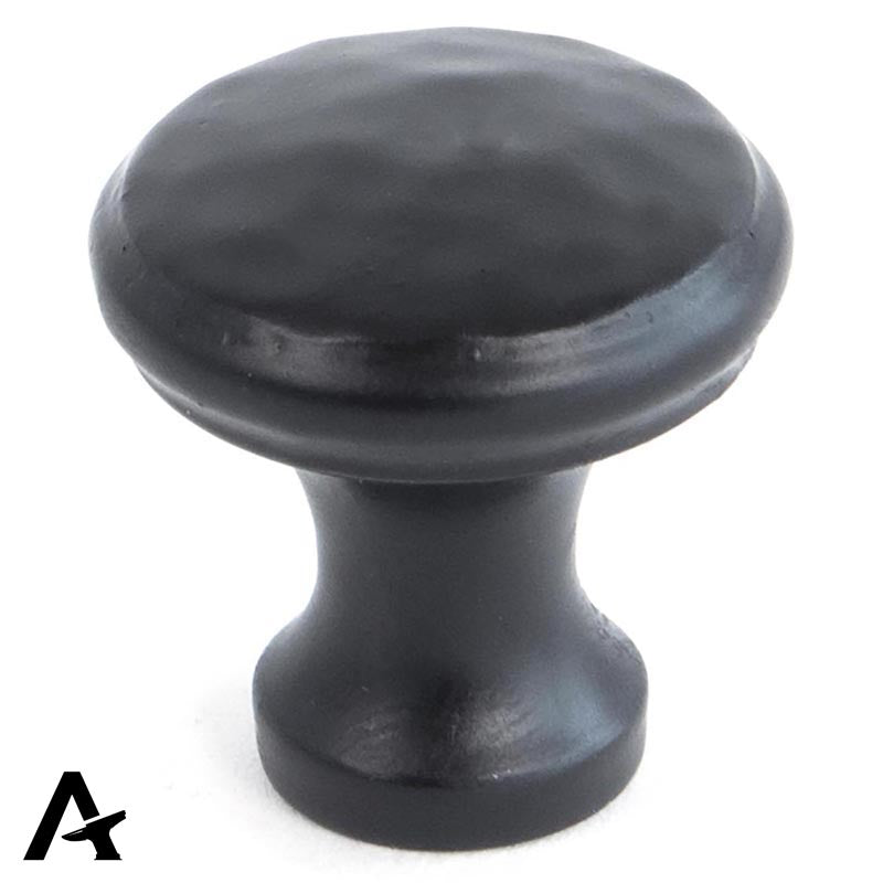 HAMMERED CABINET KNOB 20x20x12 BLK