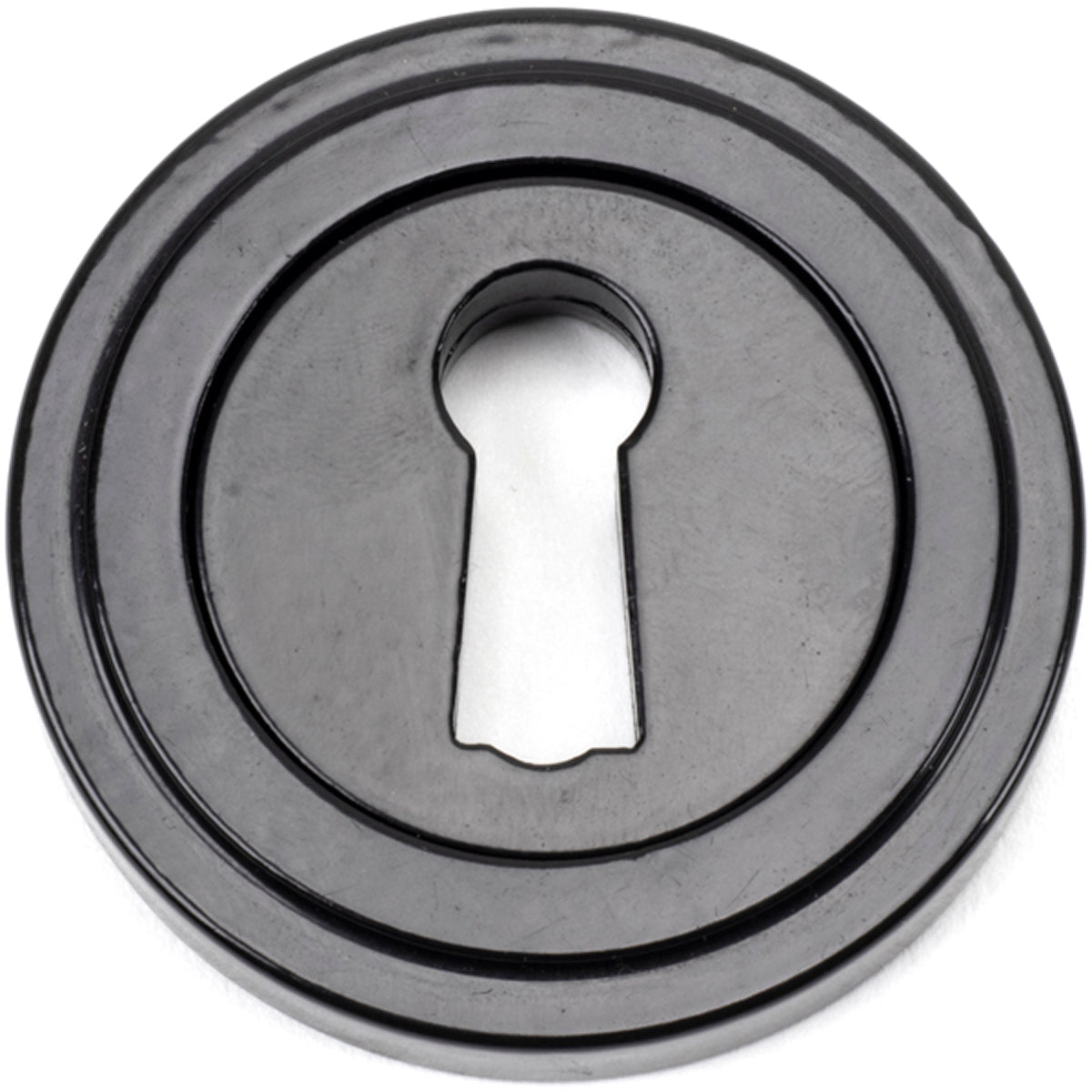 ESCUTCHEON ROUND CNC ART DECO 53x8 BLK