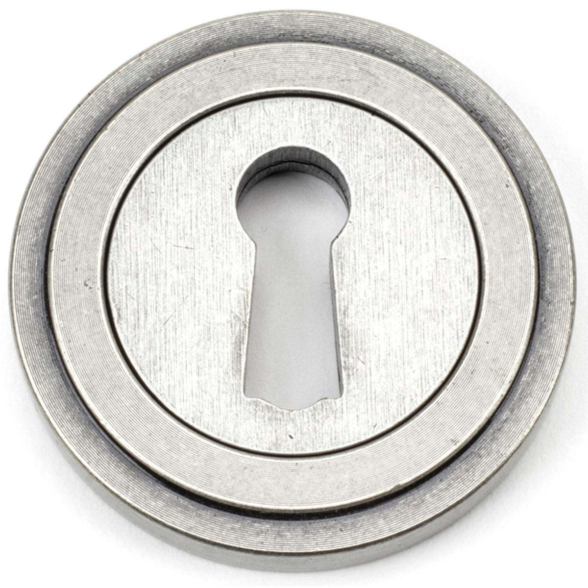 ESCUTCHEON ROUND CNC ART DECO 53x8 PEW