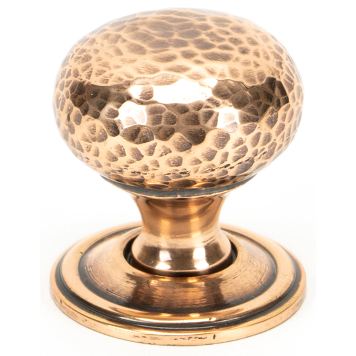 HAMMERED MUSHROOM CABINET KNOB 33x36 PBZ - 46025 by MARCHES (ANVIL) ARCHITECTURAL HARDWARE