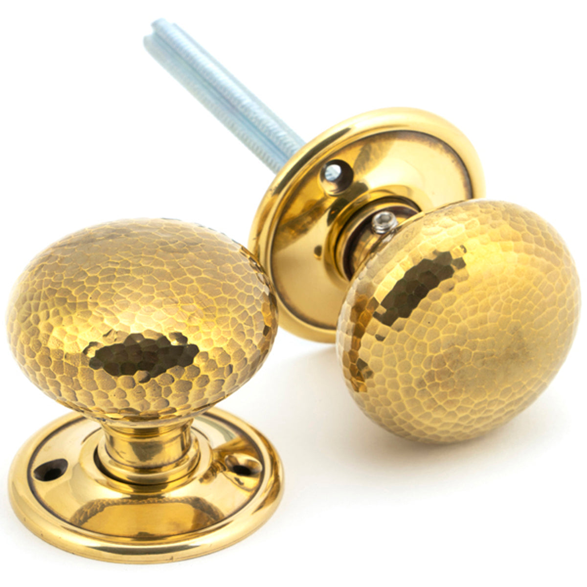 HAMMERED MUSHROOM MORTICE/RIM KNOB 49x49x51 AGBR - 46031 by MARCHES (ANVIL) ARCHITECTURAL HARDWARE