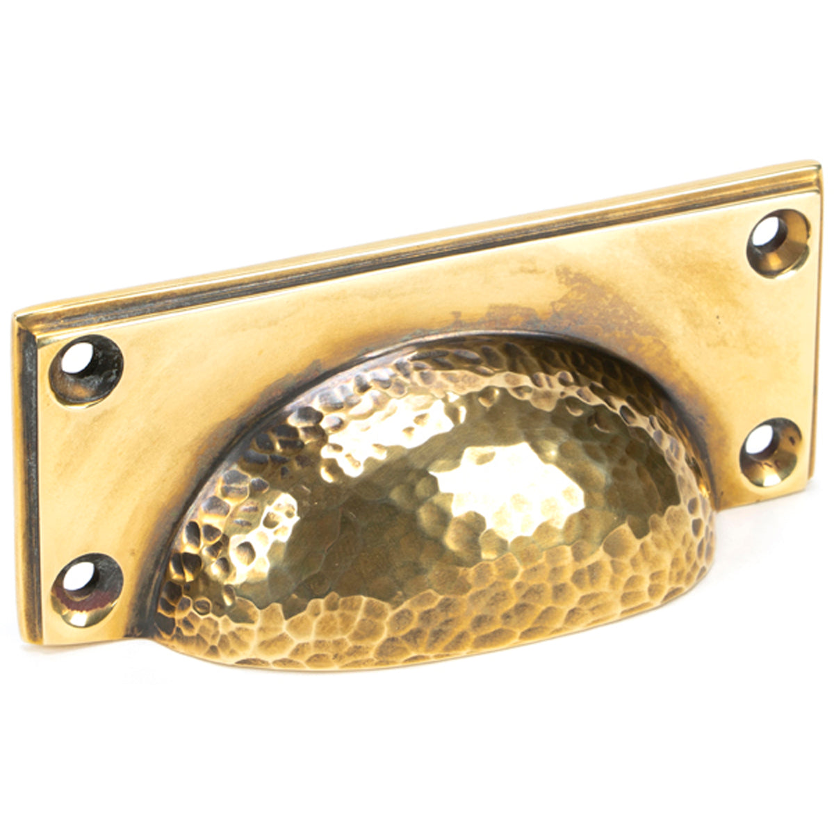 HAMMERED ART DECO DRAWER PULL 100x42x23 AGBR - 46036 by MARCHES (ANVIL) ARCHITECTURAL HARDWARE