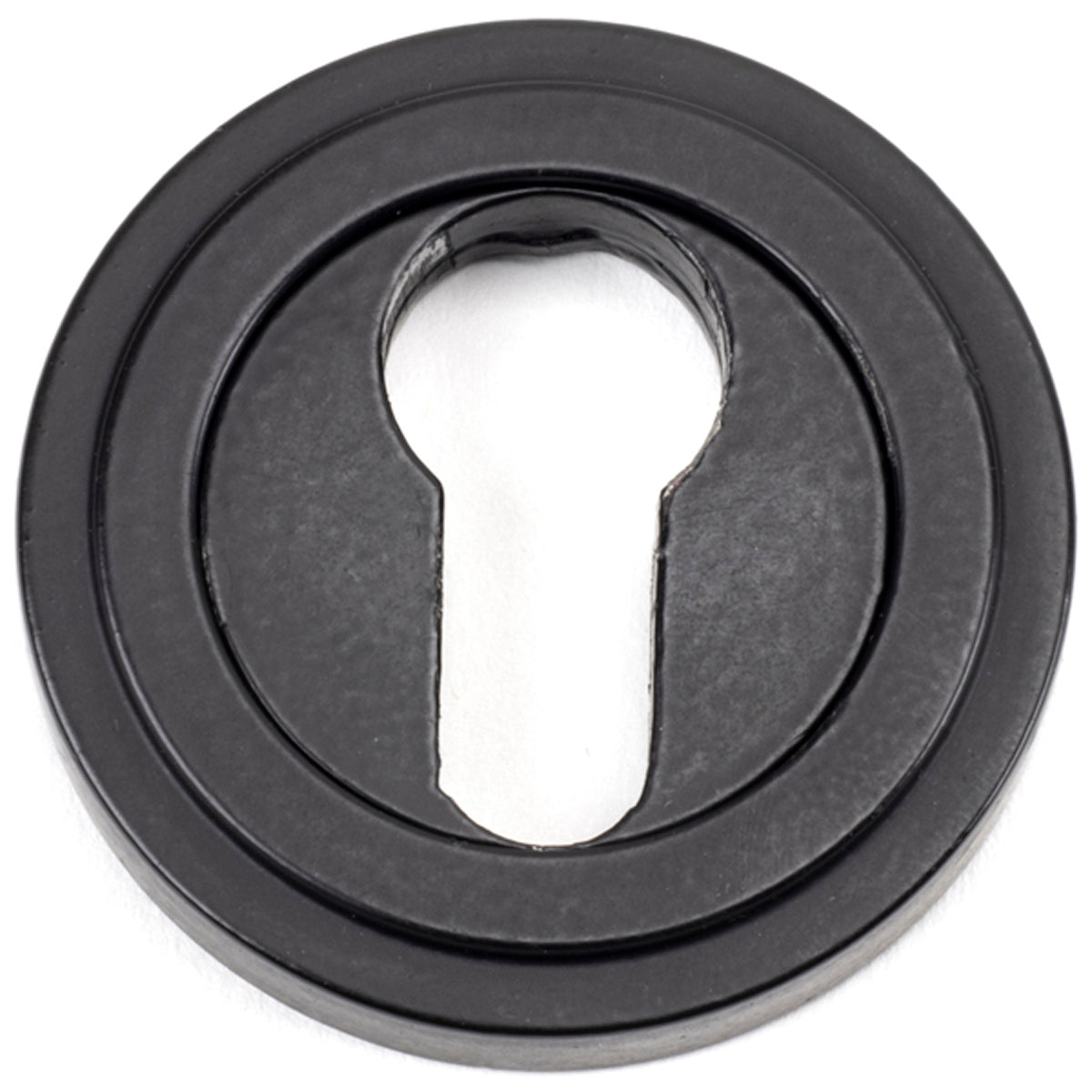 ESCUTCHEON ROUND EURO CNC ART DECO 53x8 MBK