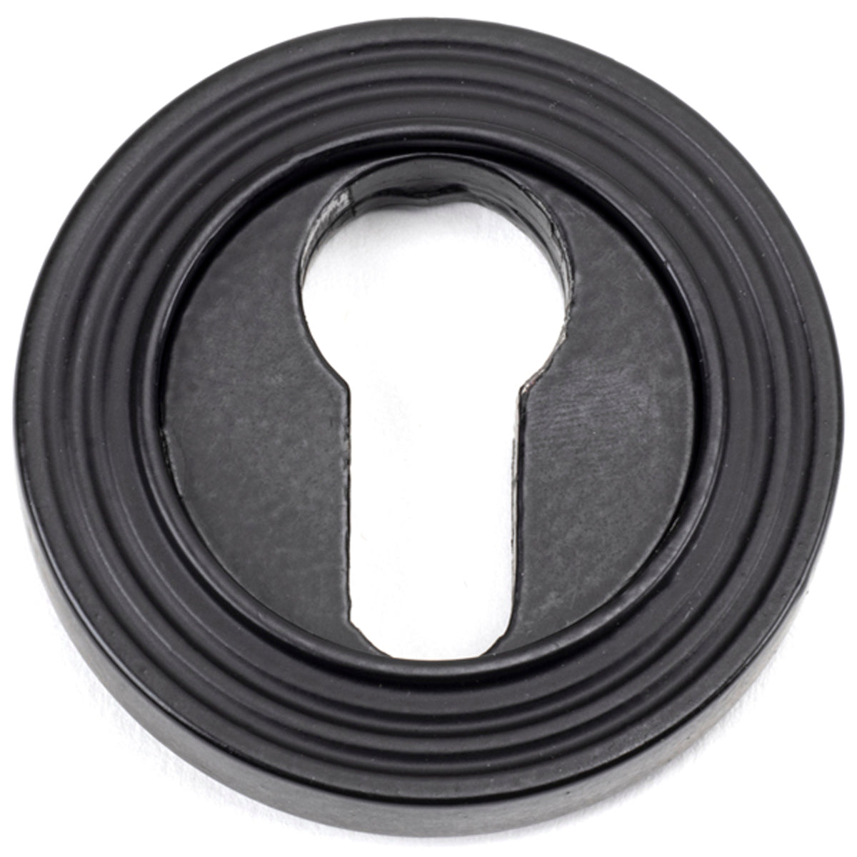 ESCUTCHEON ROUND EURO CNC BEEHIVE 53x8 MBK - 49542 by MARCHES (ANVIL) ARCHITECTURAL HARDWARE