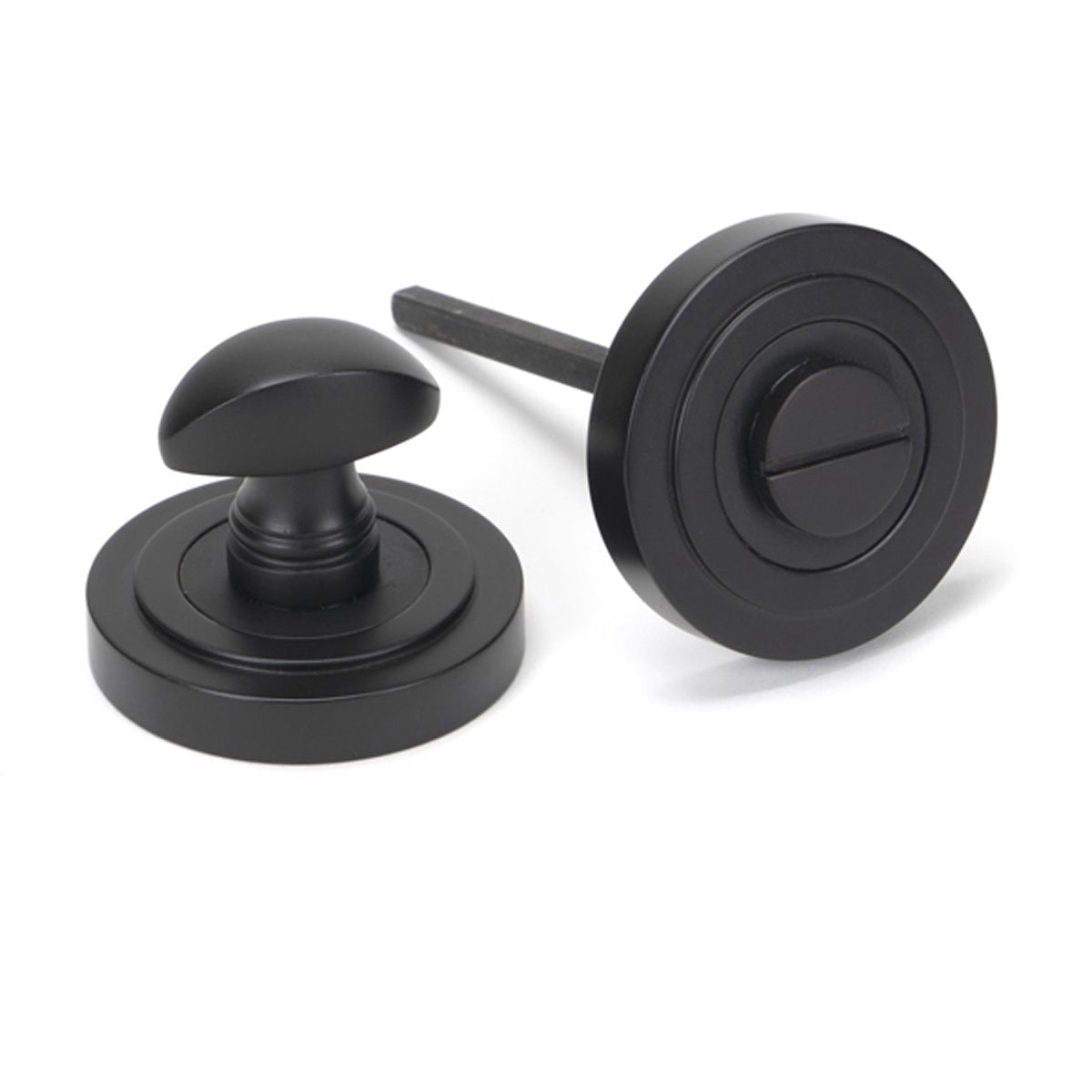 THUMBTURN SET ROUND CNC ART DECO 53x45 AGBZ