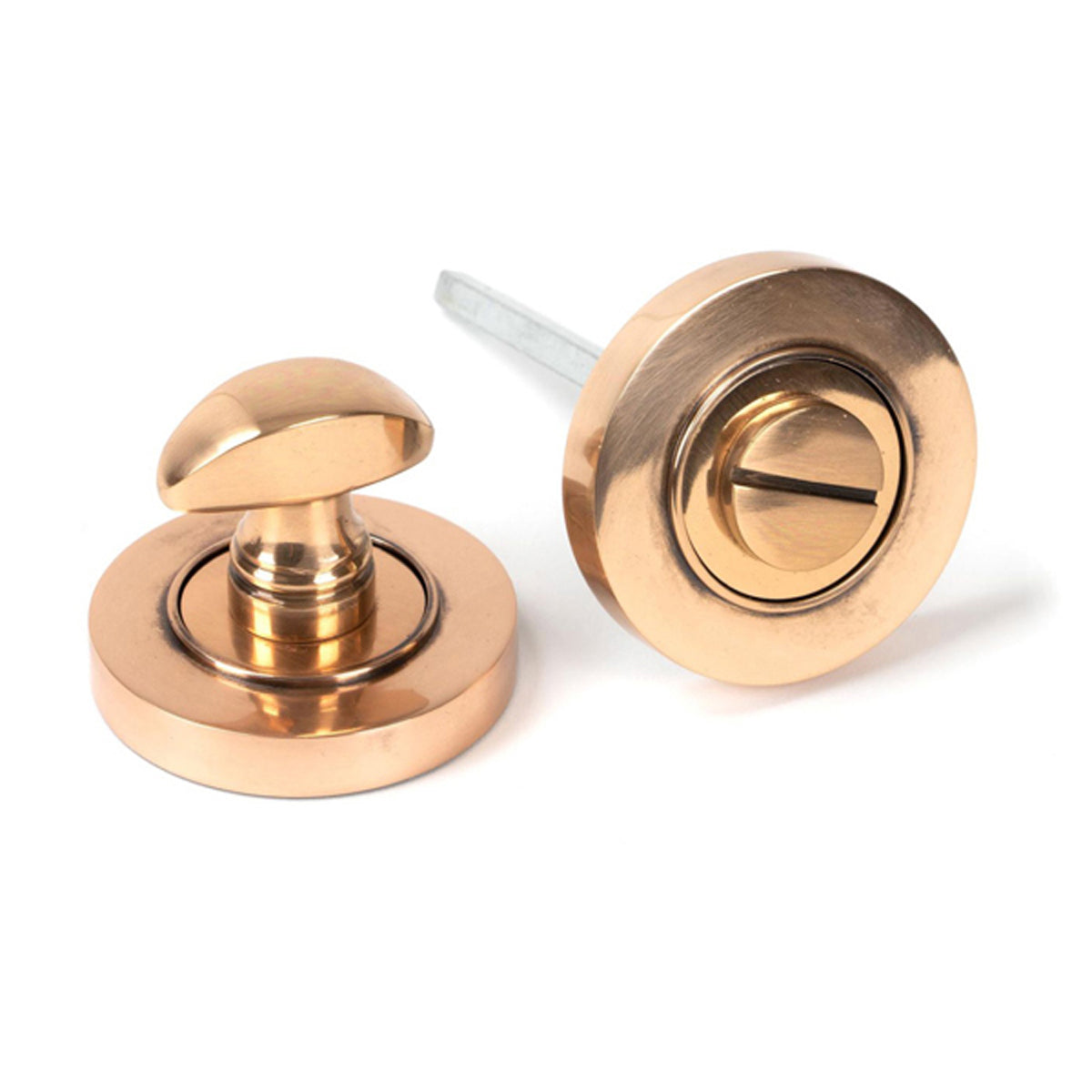 THUMBTURN SET ROUND CNC PLAIN 53x45 PBZ