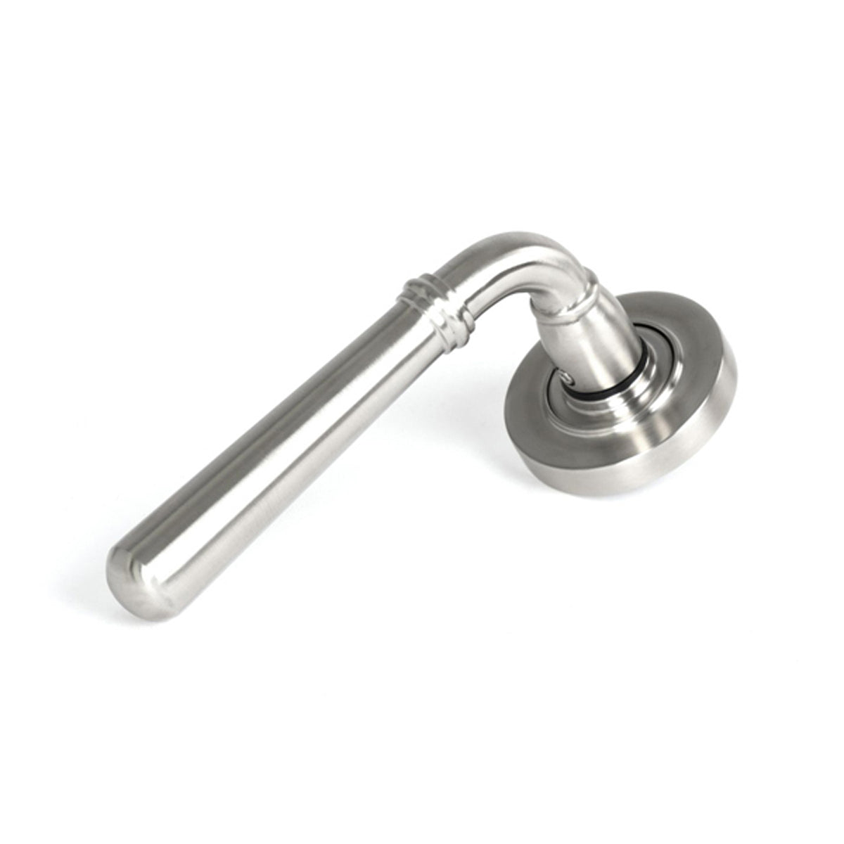 NEWBURY LEVER HANDLE+ROSE SPRUNG PLAIN 53x126x64 SMA