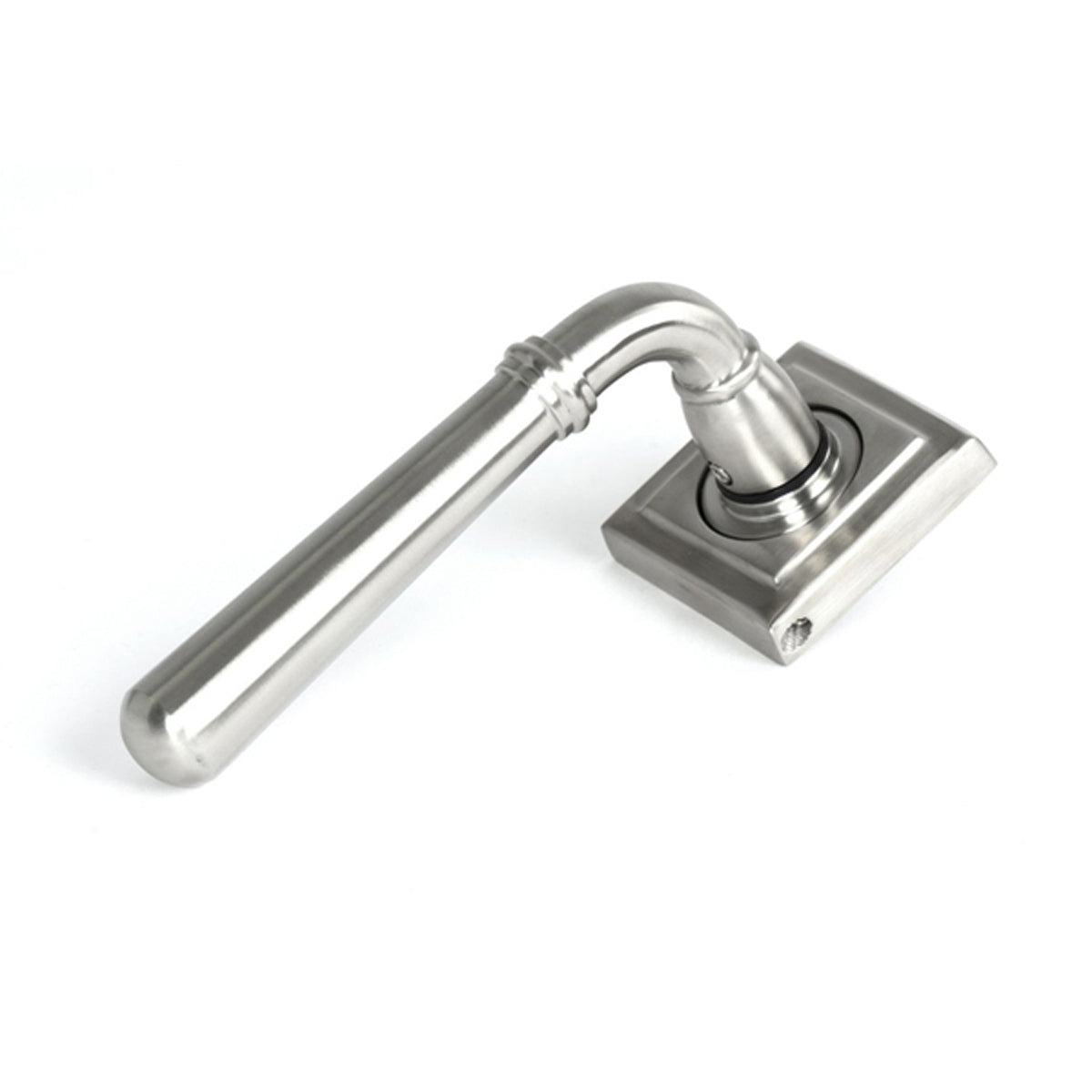 NEWBURY LEVER HANDLE+ROSE SPRUNG SQUARE 53x126x64 SMA