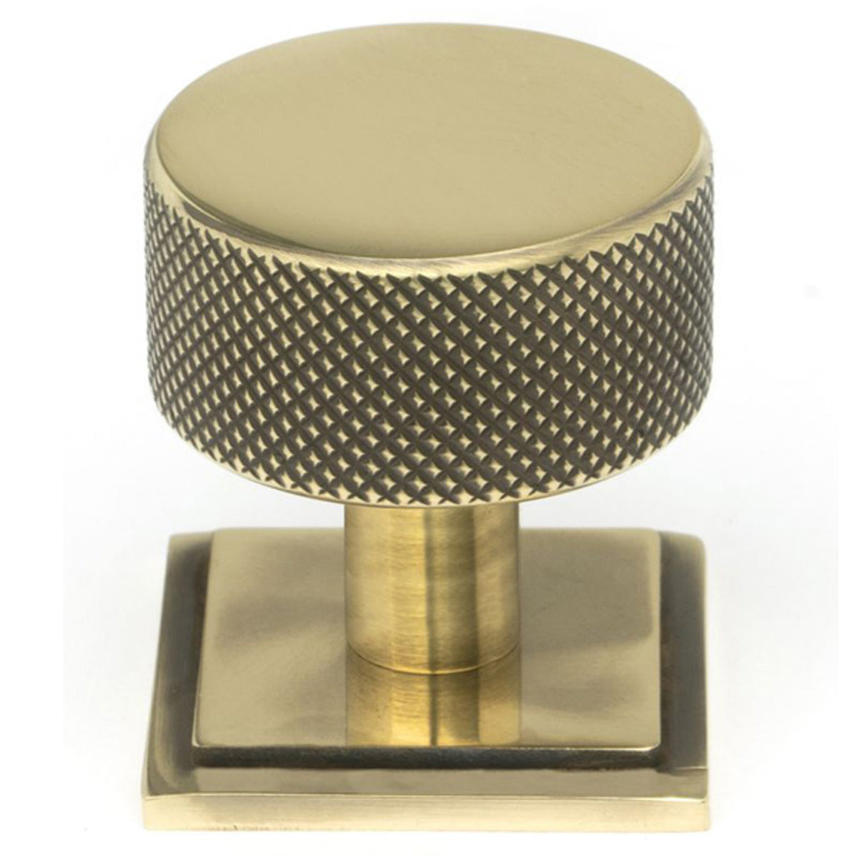 BROMPTON CABINET KNOB SQUARE 32x32 AGBR - 46857 by MARCHES (ANVIL) ARCHITECTURAL HARDWARE