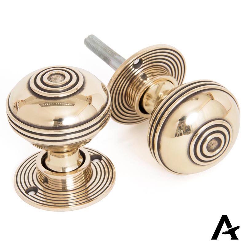 PRESTBURY MORTICE/RIM KNOB 50x64x50 AGBR - 83857 by MARCHES (ANVIL) ARCHITECTURAL HARDWARE