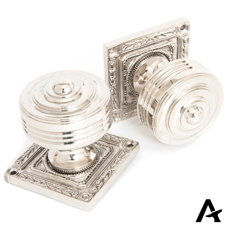 TEWKESBURY SQUARE MORTICE KNOB 54x62x63 PNP - 83859 by MARCHES (ANVIL) ARCHITECTURAL HARDWARE