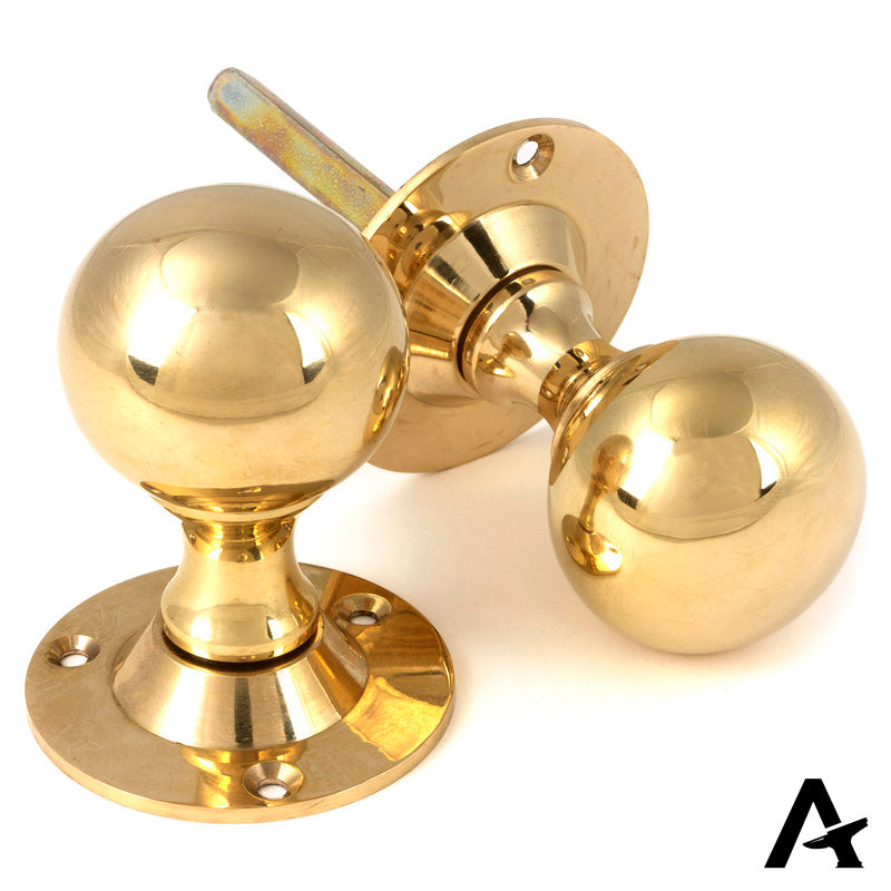 BALL MORTICE KNOB 45x72x60 PBR - 83630 by MARCHES (ANVIL) ARCHITECTURAL HARDWARE