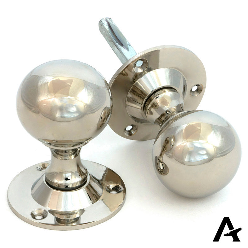 BALL MORTICE KNOB 45x72x60 PNP - 83632 by MARCHES (ANVIL) ARCHITECTURAL HARDWARE