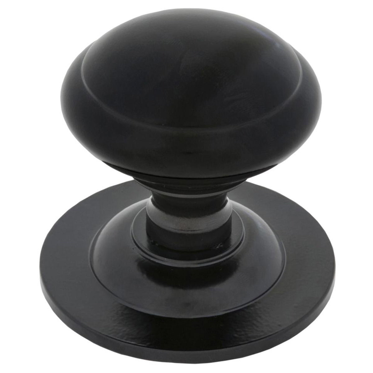 CENTRE DOOR KNOB 73x85x85 BLK